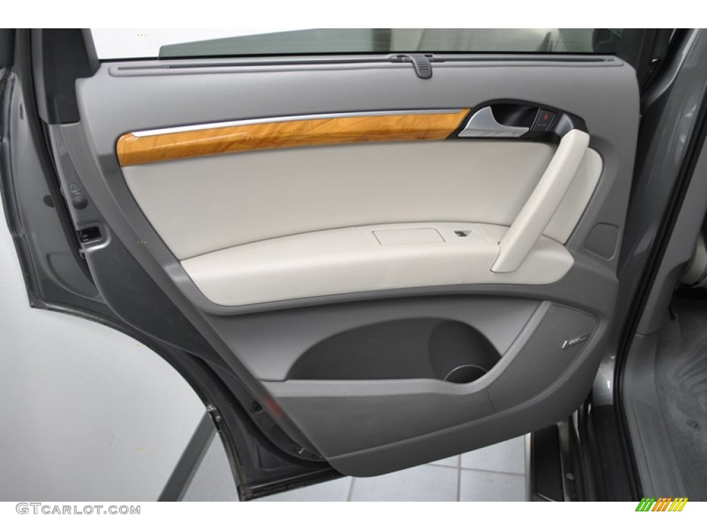 2010 Q7 3.0 TDI quattro - Daytona Gray Pearl Effect / Limestone Gray photo #35