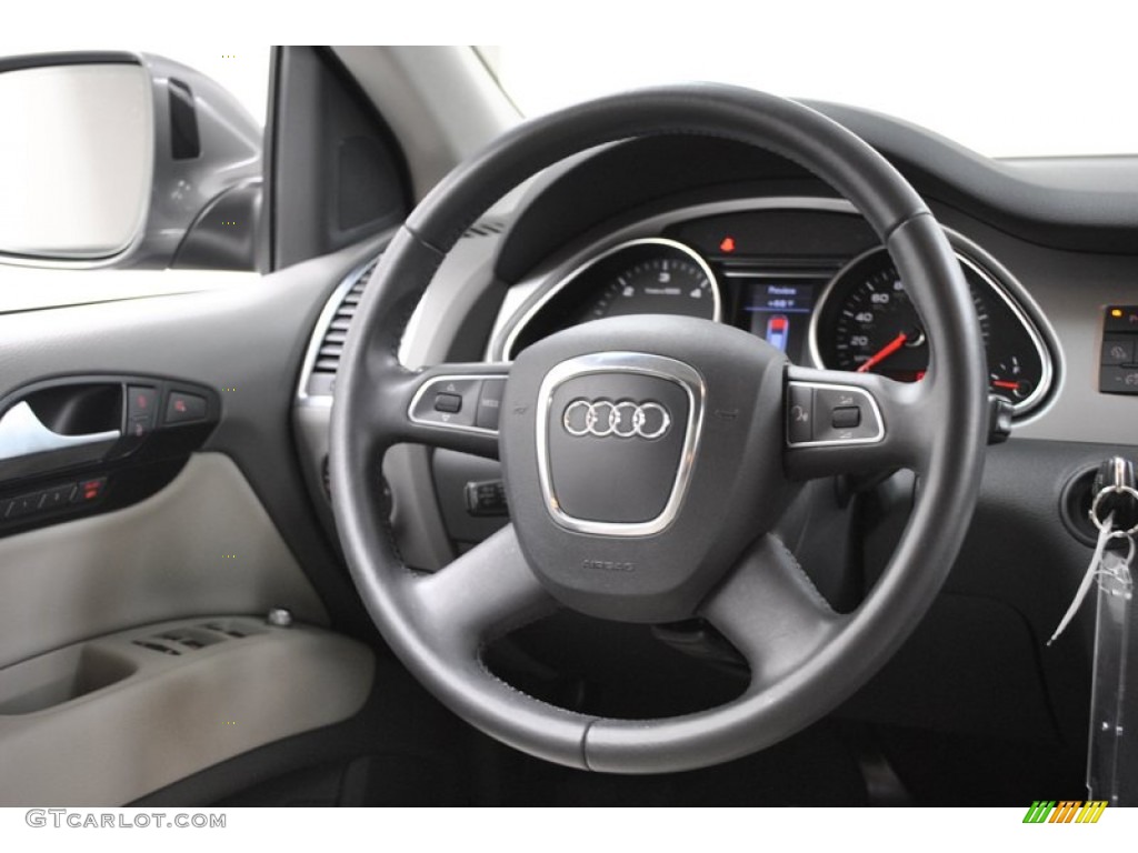 2010 Q7 3.0 TDI quattro - Daytona Gray Pearl Effect / Limestone Gray photo #36