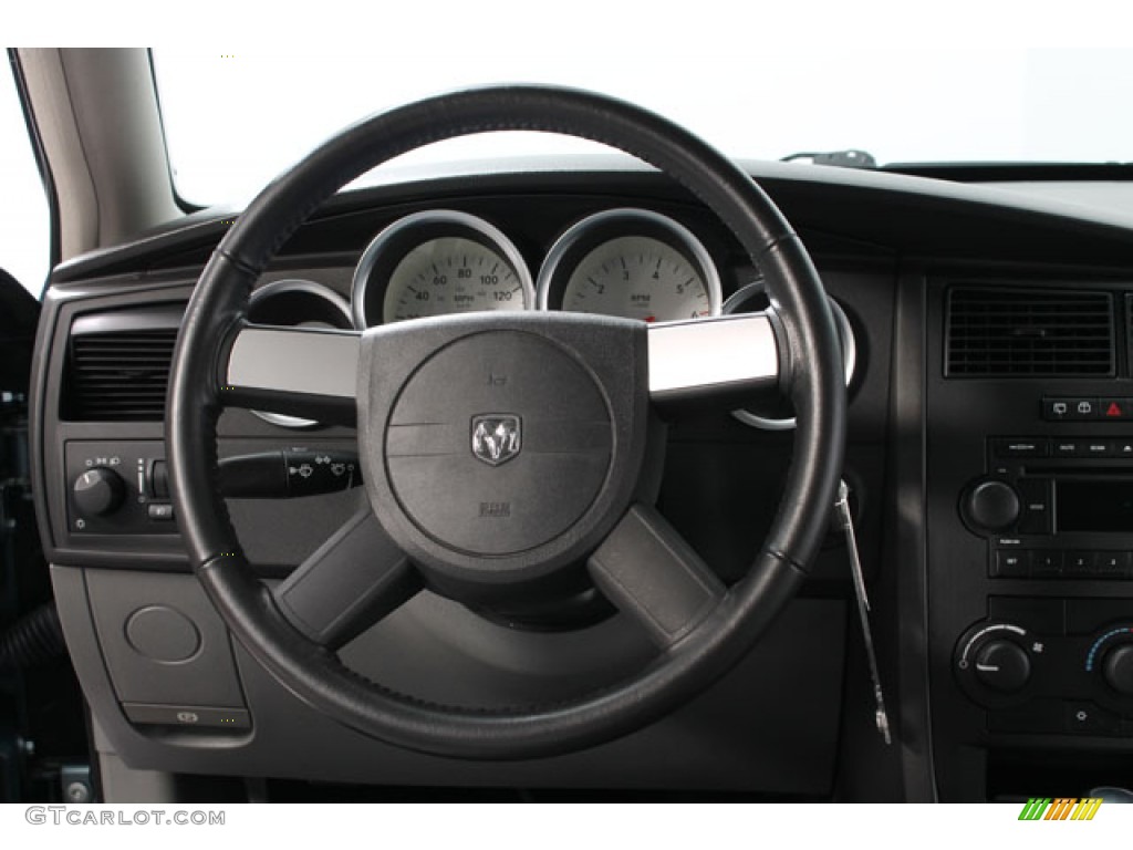 2005 Dodge Magnum R/T Dark Slate Gray/Medium Slate Gray Steering Wheel Photo #73826943