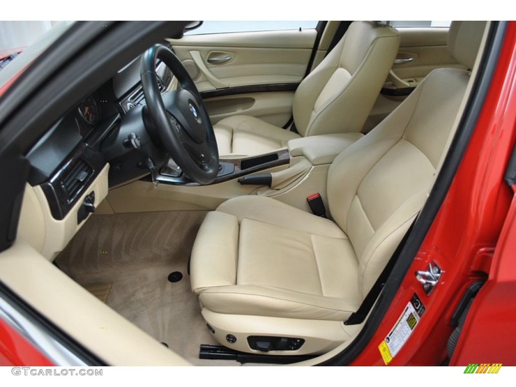 2006 3 Series 330i Sedan - Electric Red / Beige photo #3