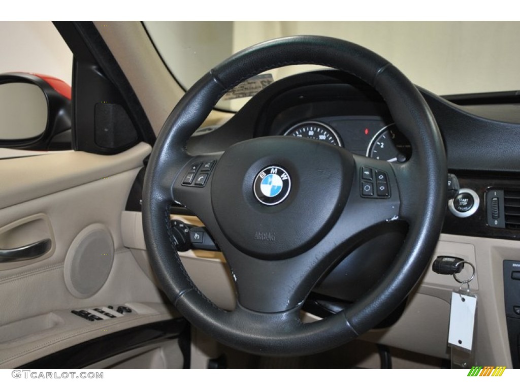 2006 3 Series 330i Sedan - Electric Red / Beige photo #28