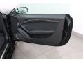 Black Fine Nappa Leather/Rock Gray Stitching 2013 Audi RS 5 4.2 FSI quattro Coupe Door Panel