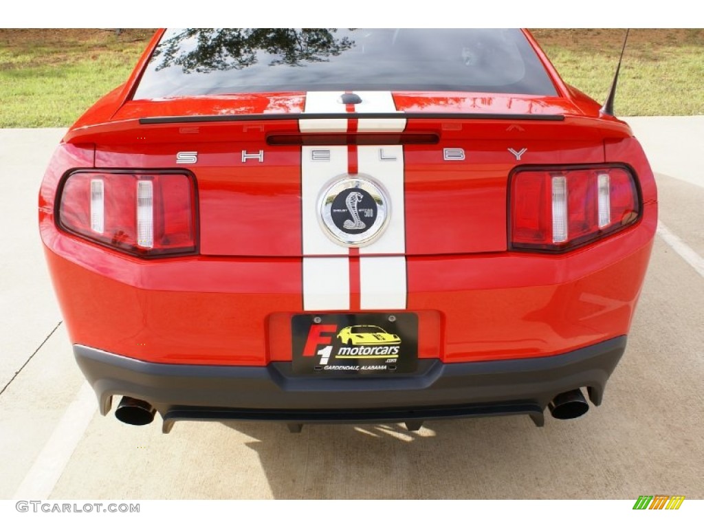 2011 Mustang Shelby GT500 SVT Performance Package Coupe - Race Red / Charcoal Black/White photo #6