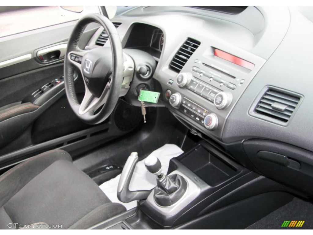 2007 Honda Civic Si Sedan Black Dashboard Photo #73830395