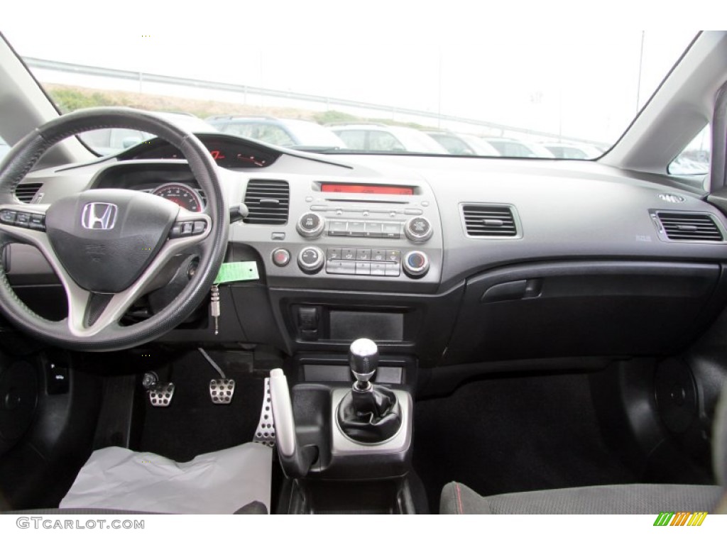 2007 Honda Civic Si Sedan Black Dashboard Photo #73830488