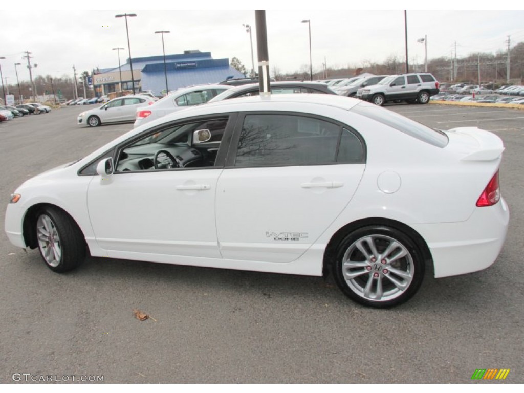 2007 Civic Si Sedan - Taffeta White / Black photo #11