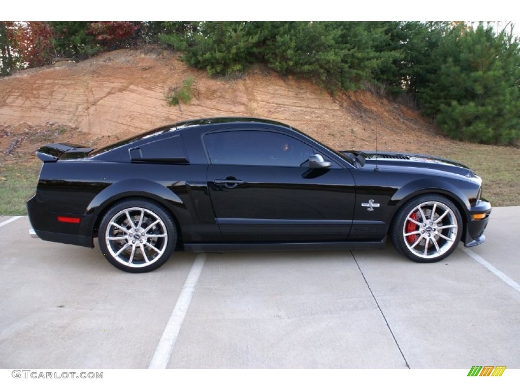 2009 Mustang Shelby GT500 Super Snake Coupe - Black / Black/Black photo #2