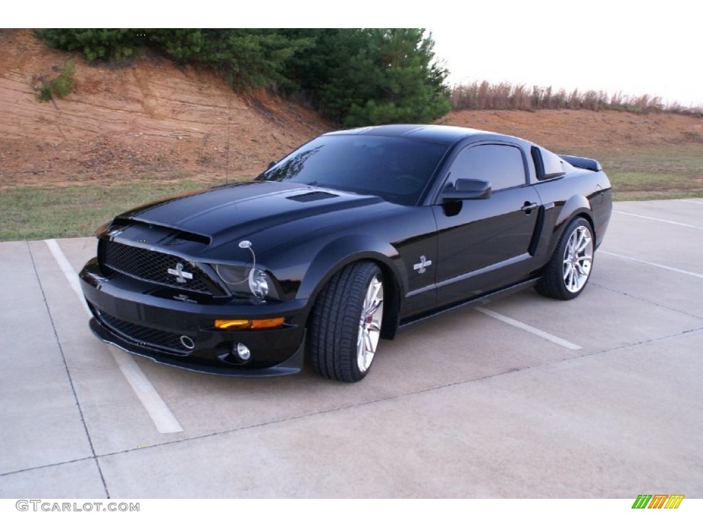 Black 2009 Ford Mustang Shelby GT500 Super Snake Coupe Exterior Photo #73832288