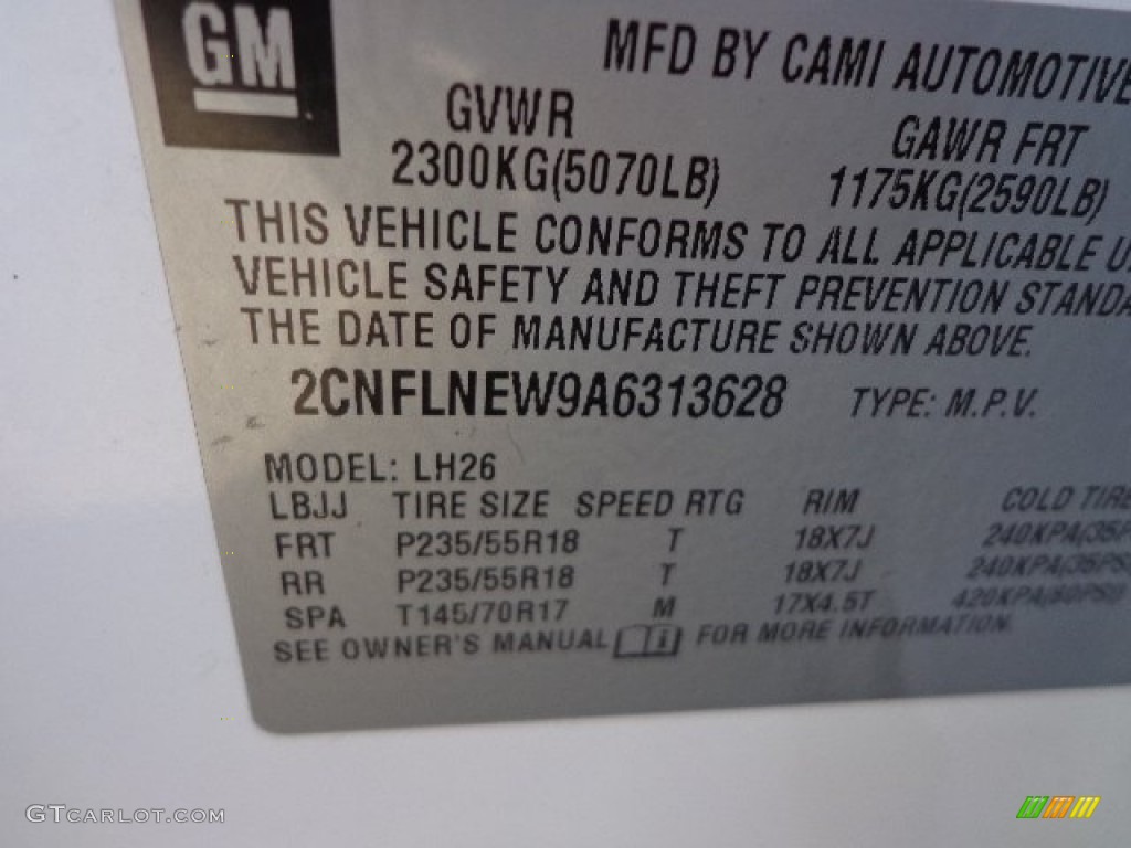 2010 Equinox LT AWD - Summit White / Jet Black photo #17