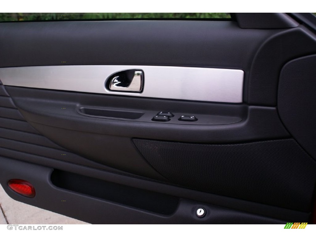 2002 Ford Thunderbird Premium Roadster Midnight Black Door Panel Photo #73835231