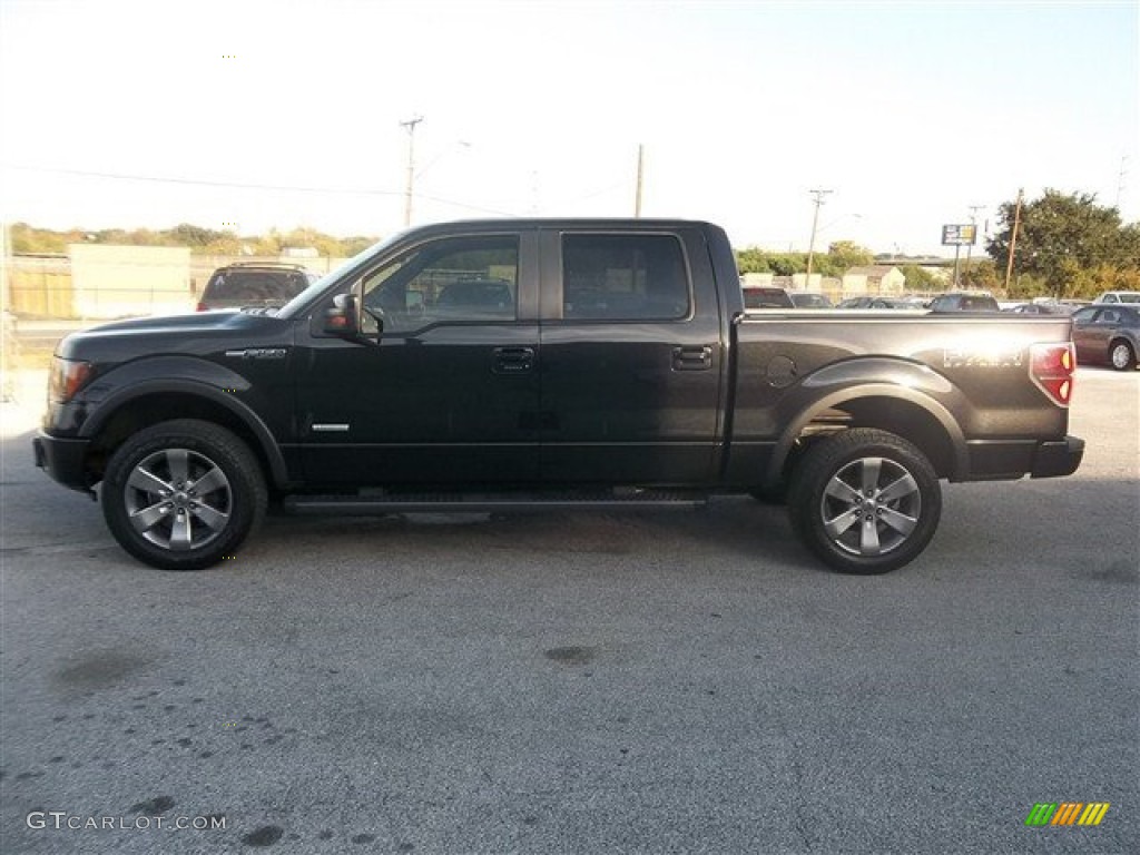 2011 F150 FX4 SuperCrew 4x4 - Tuxedo Black Metallic / Black photo #6