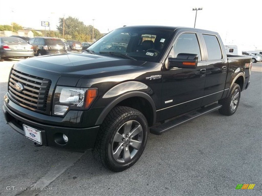 2011 F150 FX4 SuperCrew 4x4 - Tuxedo Black Metallic / Black photo #7