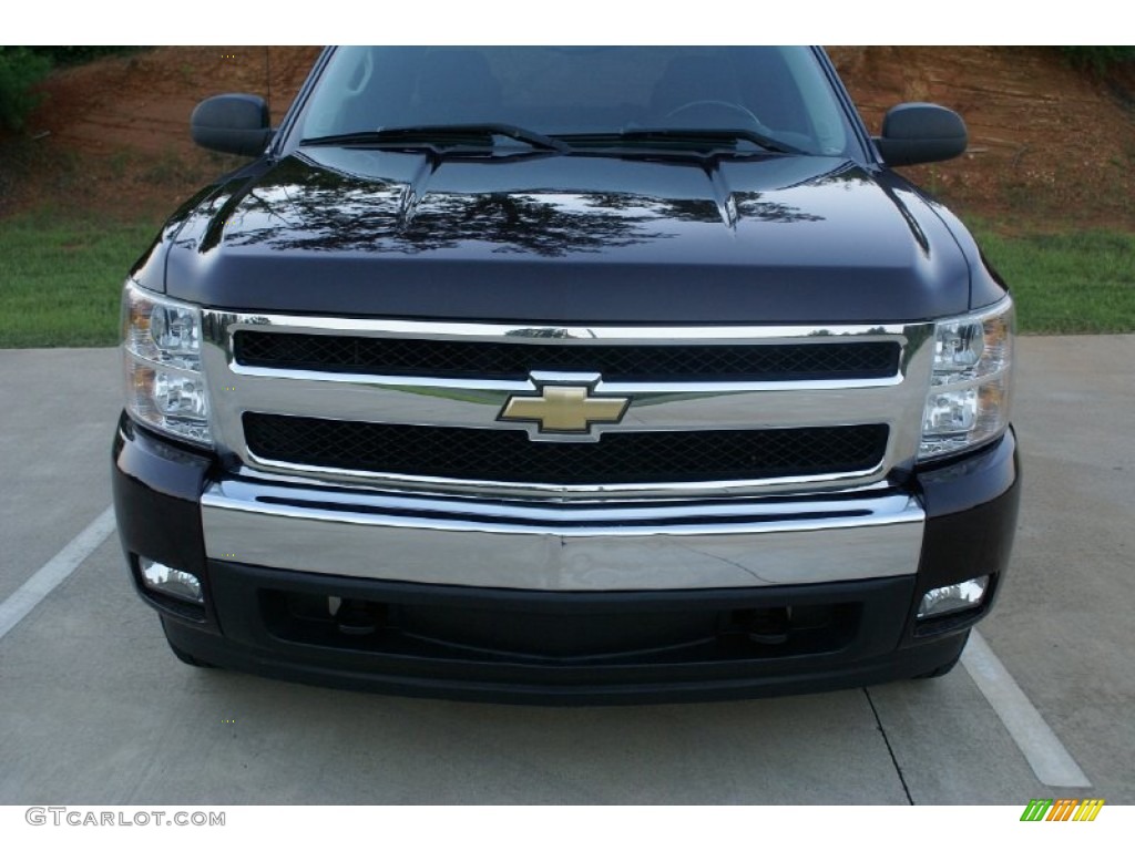 2008 Silverado 1500 LT Extended Cab - Dark Cherry Metallic / Ebony photo #3