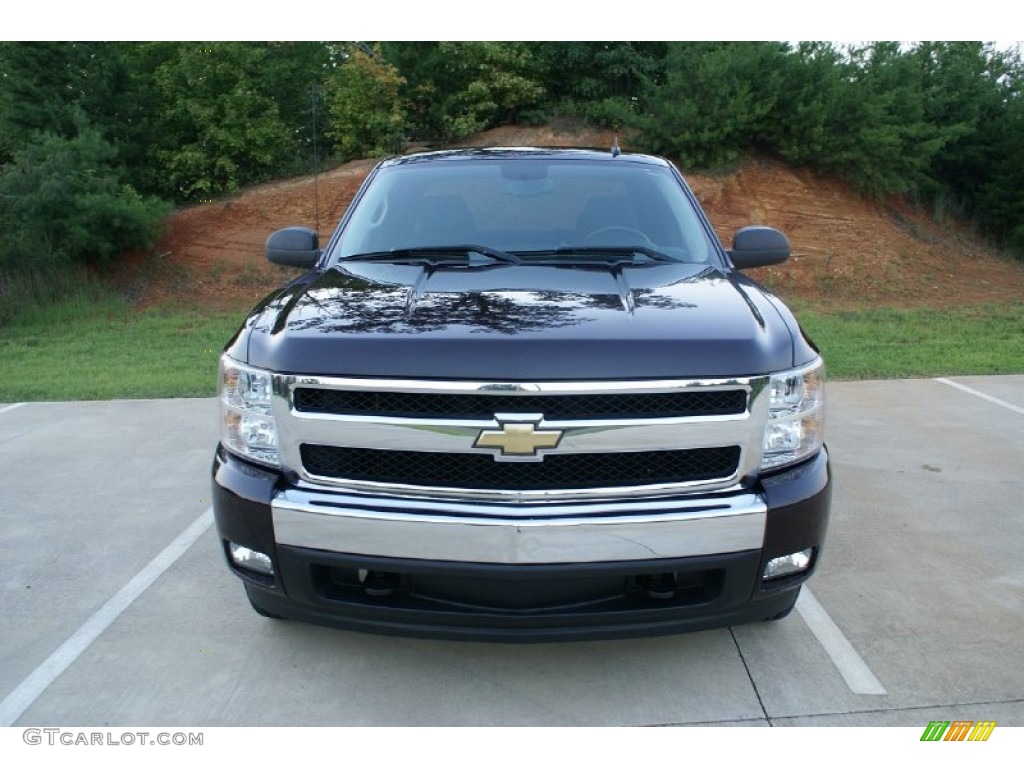 2008 Silverado 1500 LT Extended Cab - Dark Cherry Metallic / Ebony photo #4