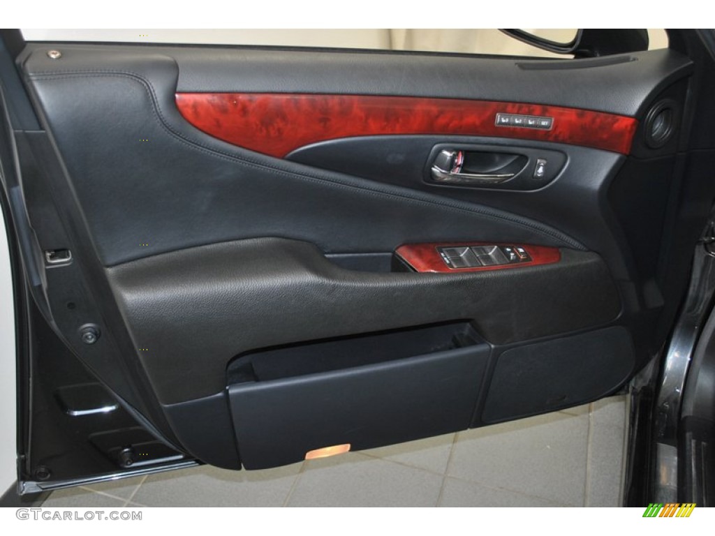 2007 Lexus LS 460 Black Door Panel Photo #73835708
