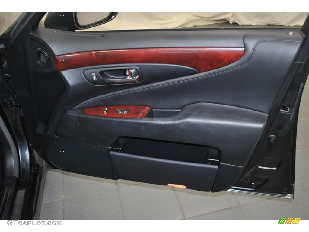 2007 Lexus LS 460 Black Door Panel Photo #73836589