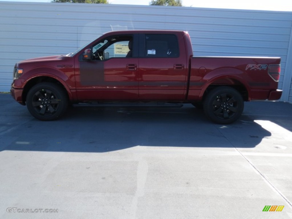 2013 F150 FX2 SuperCrew - Ruby Red Metallic / FX Sport Appearance Black/Red photo #5