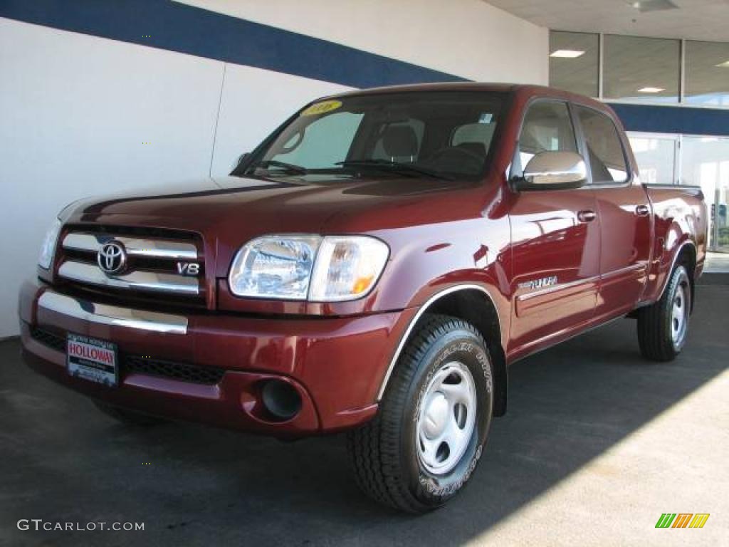 2006 Tundra SR5 Double Cab 4x4 - Salsa Red Pearl / Light Charcoal photo #1