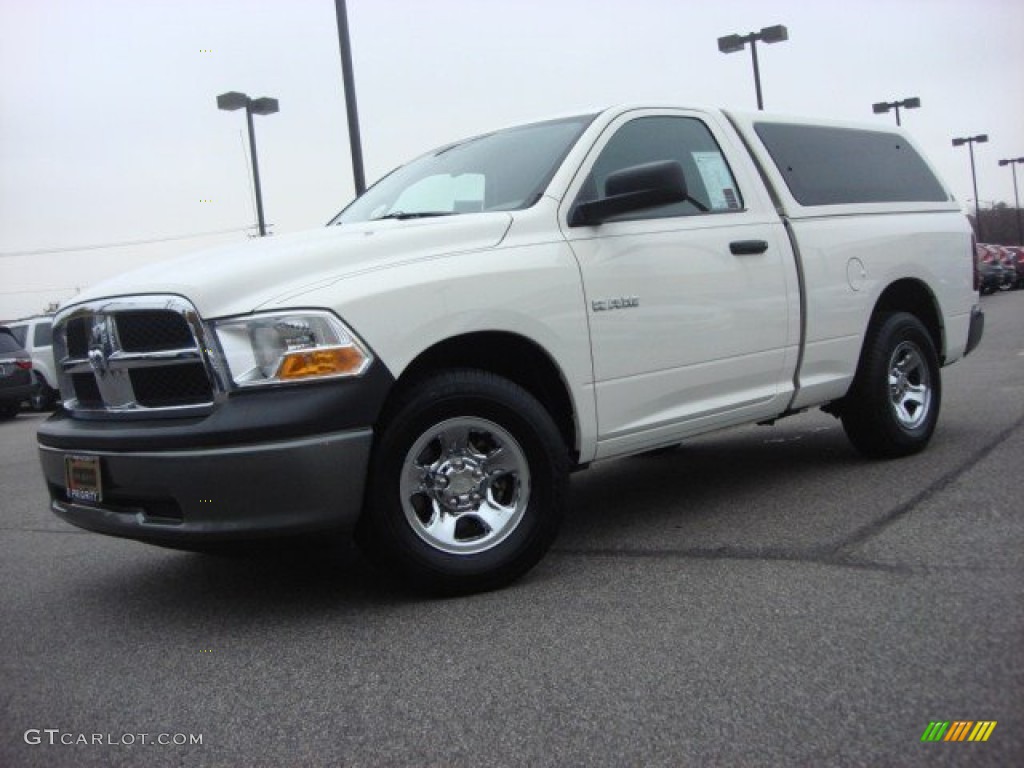 2009 Ram 1500 ST Regular Cab - Stone White / Dark Slate/Medium Graystone photo #2