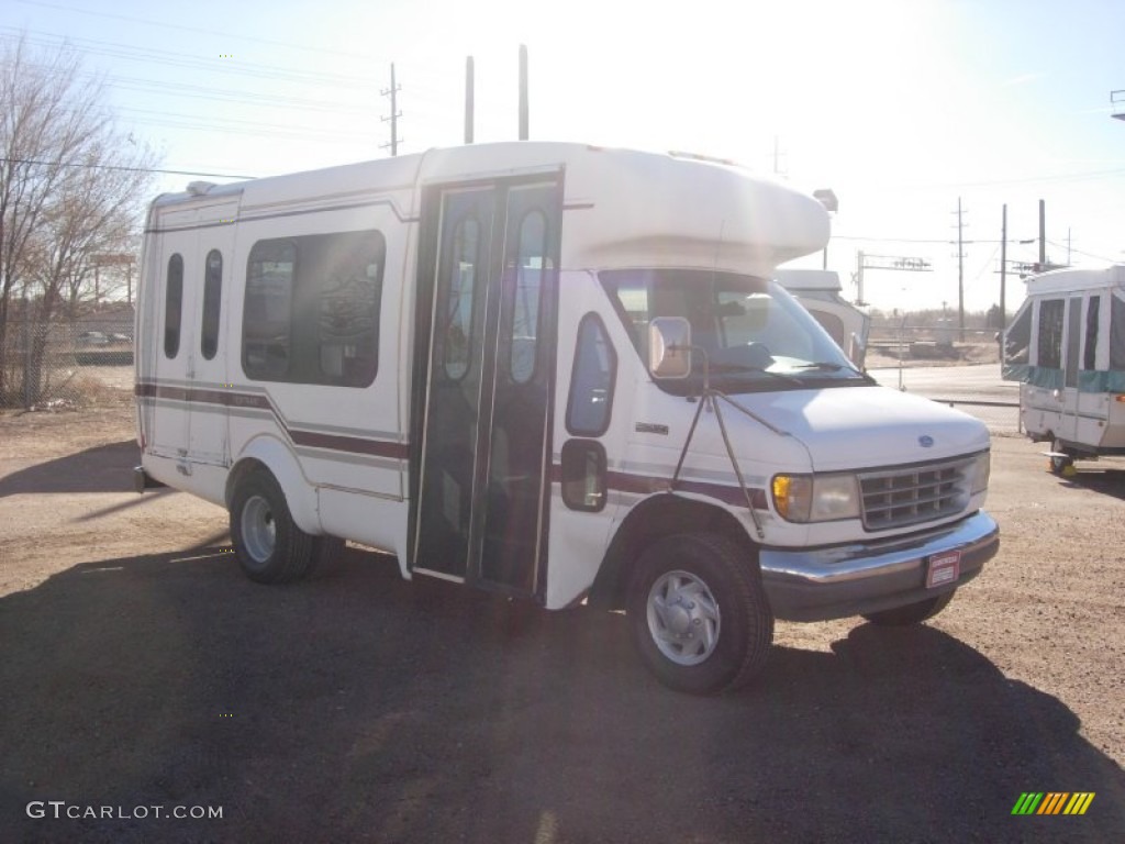 1995 E Series Van E350 Cutaway Handicap Passenger Conversion - White / Grey photo #15