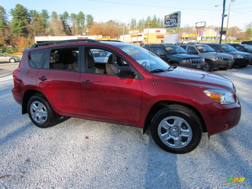 2007 RAV4 4WD - Barcelona Red Pearl / Taupe photo #2