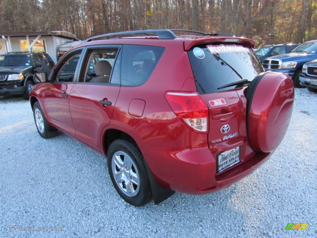 2007 RAV4 4WD - Barcelona Red Pearl / Taupe photo #7