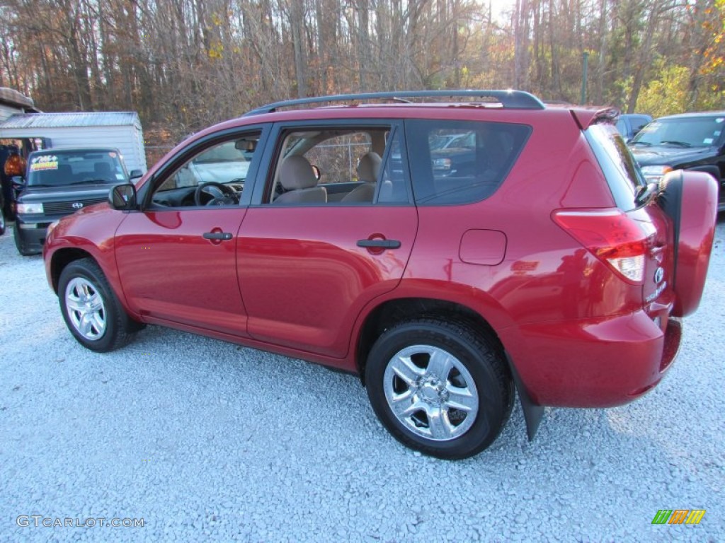 2007 RAV4 4WD - Barcelona Red Pearl / Taupe photo #8