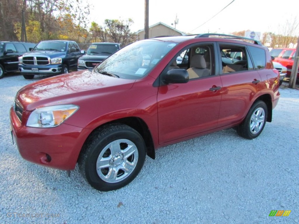 2007 RAV4 4WD - Barcelona Red Pearl / Taupe photo #10