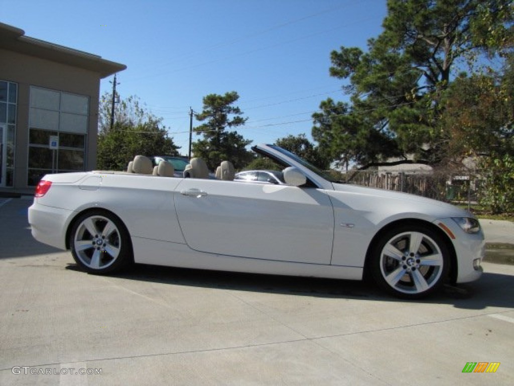 2010 3 Series 335i Convertible - Alpine White / Cream Beige photo #13