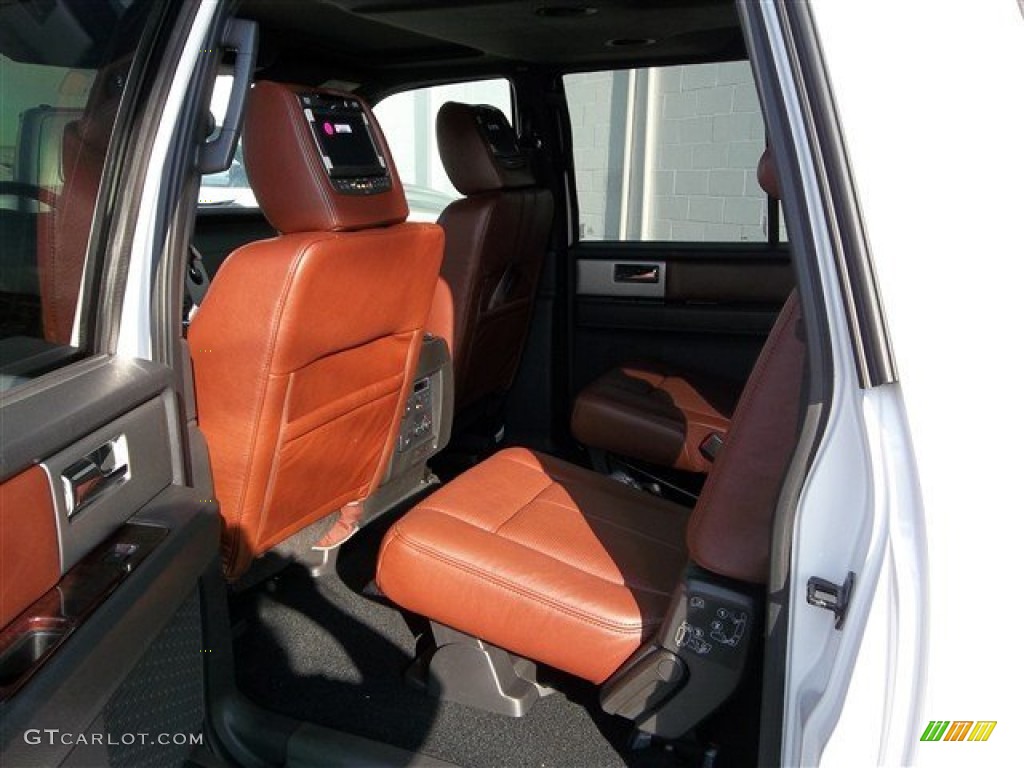 2013 Expedition EL King Ranch - White Platinum Tri-Coat / King Ranch Charcoal Black/Chaparral Leather photo #26