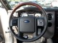 King Ranch Charcoal Black/Chaparral Leather 2013 Ford Expedition EL King Ranch Steering Wheel