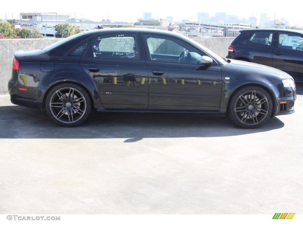 Phantom Black Pearl Effect 2008 Audi RS4 4.2 quattro Sedan Exterior Photo #73844942