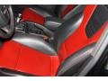 2008 Audi RS4 Black/Crimson Red Interior Front Seat Photo