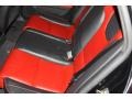 2008 Audi RS4 Black/Crimson Red Interior Rear Seat Photo