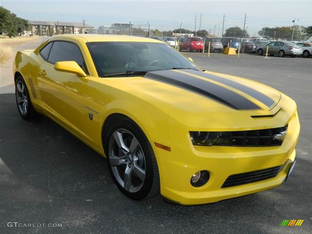 Rally Yellow 2010 Chevrolet Camaro SS Coupe Transformers Special Edition Exterior Photo #73846022