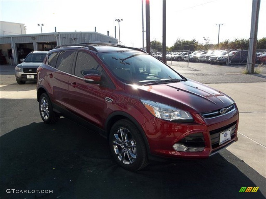 2013 Escape SEL 2.0L EcoBoost - Ruby Red Metallic / Medium Light Stone photo #17