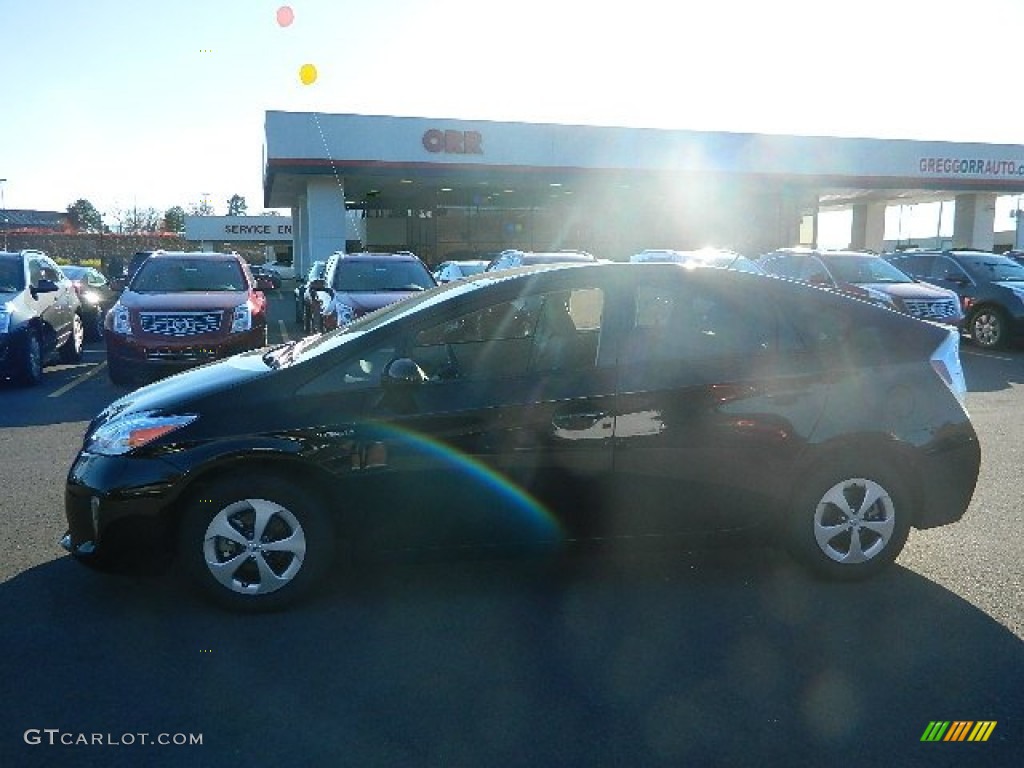 2013 Prius Three Hybrid - Black / Misty Gray photo #6