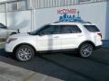 2013 White Platinum Tri-Coat Ford Explorer XLT  photo #3