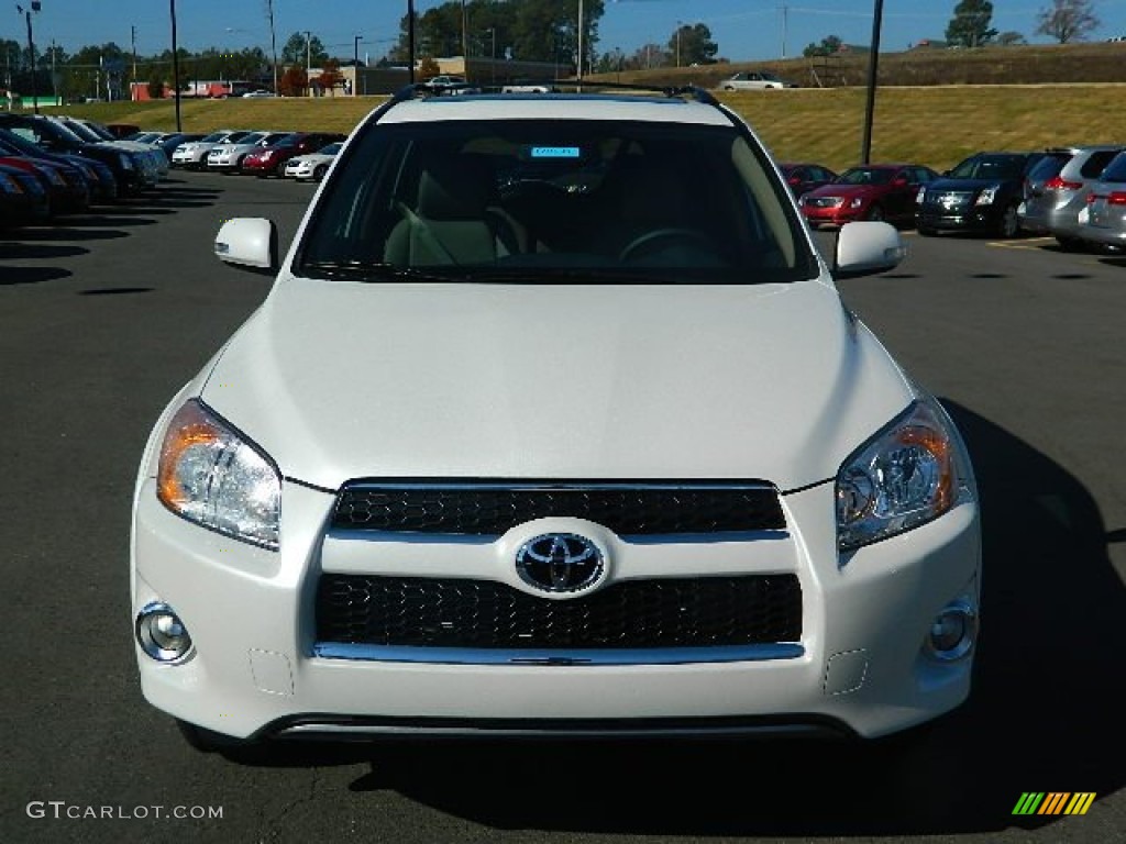 2012 RAV4 Limited - Blizzard White Pearl / Sand Beige photo #8