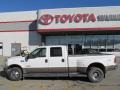 2003 Oxford White Ford F350 Super Duty Lariat Crew Cab 4x4 Dually  photo #2