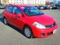 2012 Red Alert Nissan Versa 1.8 S Hatchback  photo #1