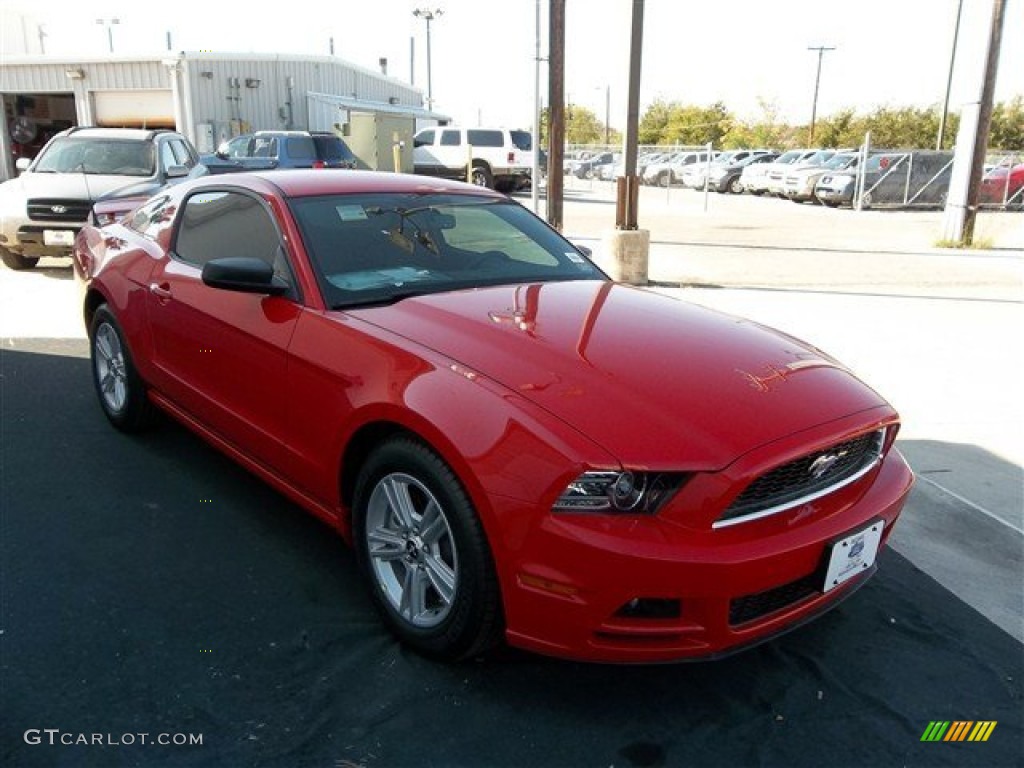 2013 Mustang V6 Coupe - Race Red / Charcoal Black photo #13