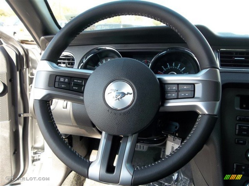 2013 Mustang V6 Coupe - Ingot Silver Metallic / Charcoal Black photo #32