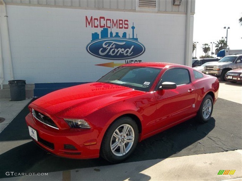 2013 Mustang V6 Coupe - Race Red / Charcoal Black photo #2