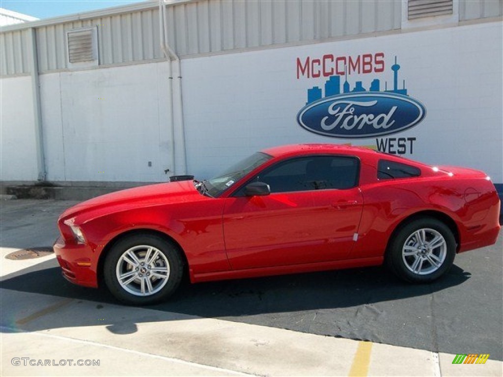 2013 Mustang V6 Coupe - Race Red / Charcoal Black photo #3