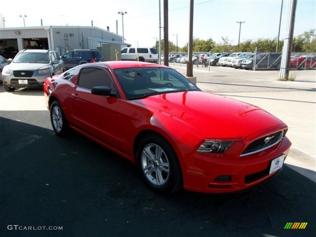 2013 Mustang V6 Coupe - Race Red / Charcoal Black photo #15