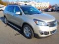 2013 Champagne Silver Metallic Chevrolet Traverse LT  photo #1