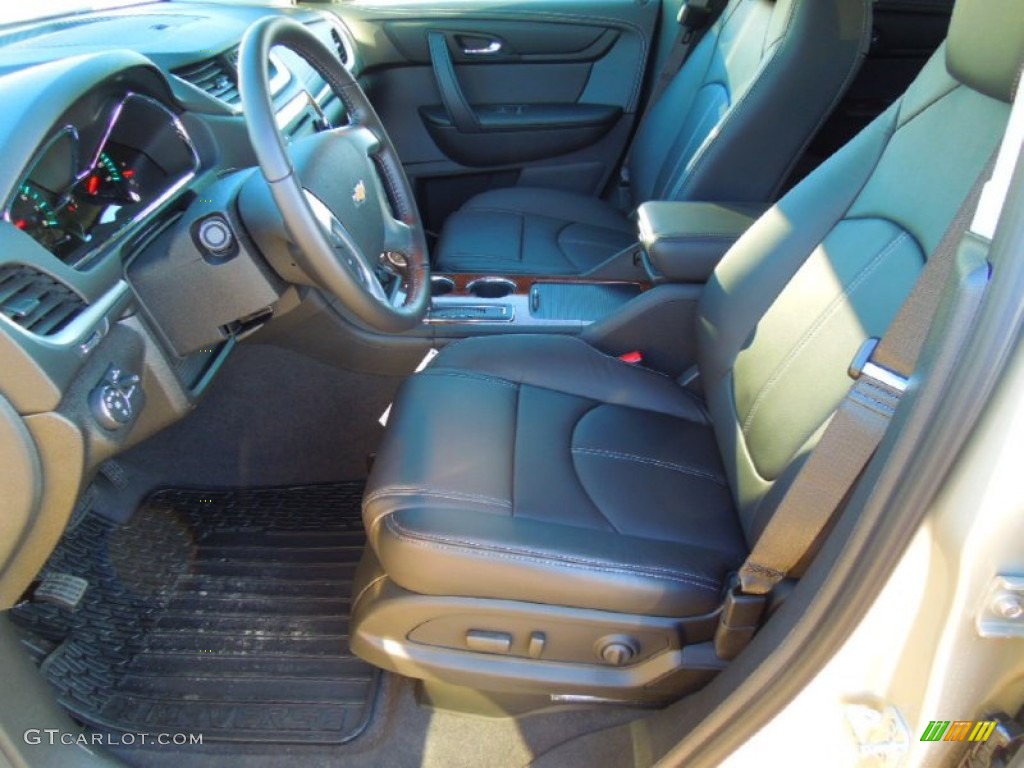Ebony Interior 2013 Chevrolet Traverse LT Photo #73851386