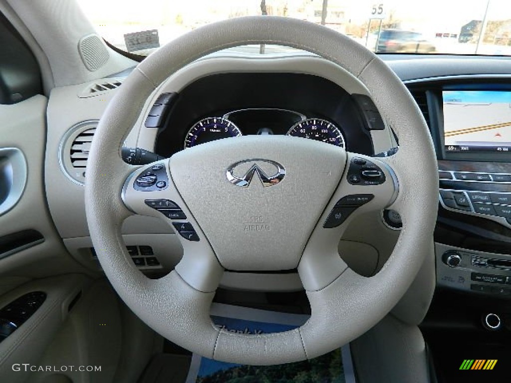 2013 Infiniti JX 35 AWD Graphite Steering Wheel Photo #73852331