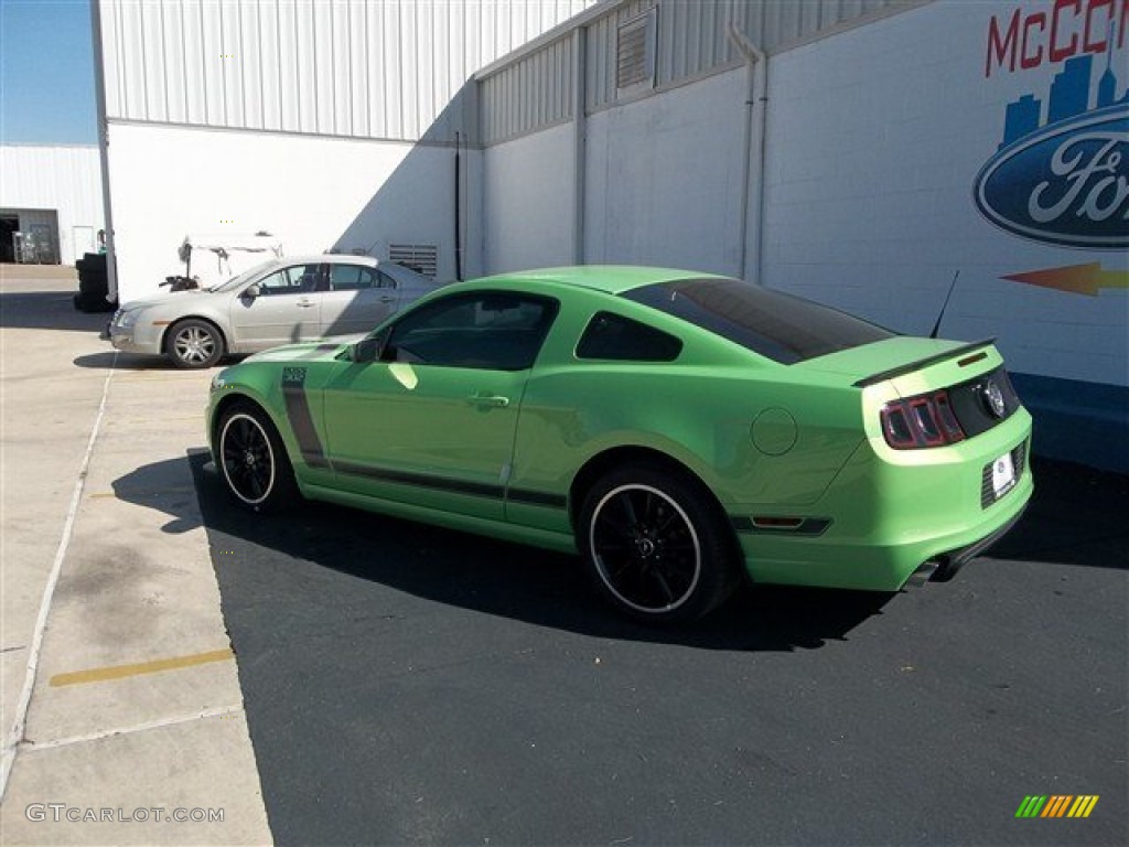2013 Mustang Boss 302 - Gotta Have It Green / Charcoal Black/Recaro Sport Seats photo #5